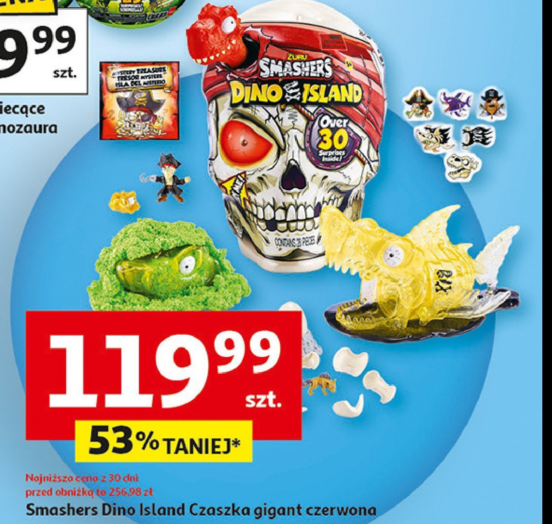 Czaszka gigant czerwona smashers dino island Zuru promocja