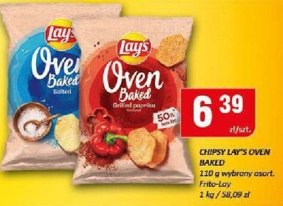Chipsy Lay's Oven Baked 110 g promocja w Chorten