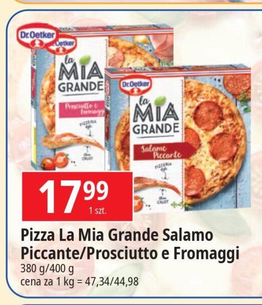 Pizza prosciutto & formaggi promocja w Leclerc