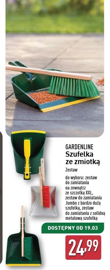 Szufelka + zmiotka GARDEN LINE promocja