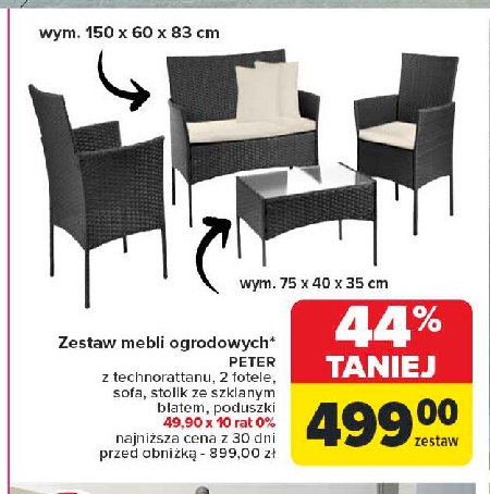 Zestaw mebli peter Eurohit promocja w Carrefour