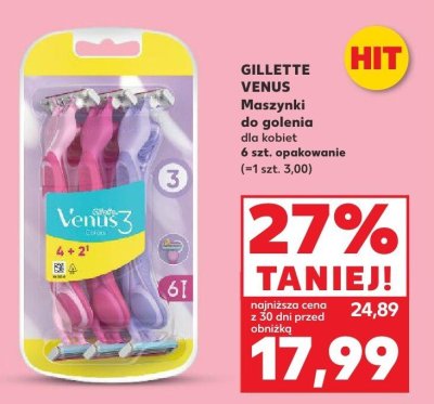 Maszynki do golenia Venus dla kobiet promocja w Kaufland