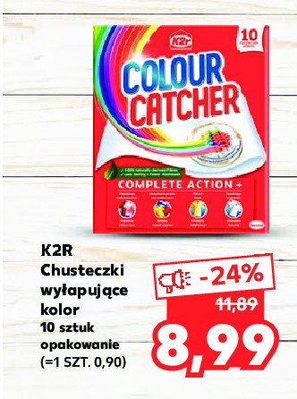 Chusteczki do prania kolorowego K2r colour catcher promocja