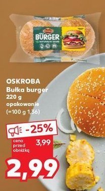 Bułki do hamburgerów Oskroba promocja w Kaufland