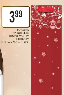 Torebka na butelkę różne wzory i kolory promocja w Dino