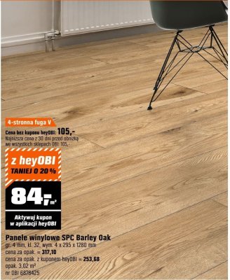 Panele winylowe SPC Barley Oak promocja w OBI