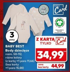 Body dziecięce 50-92 Babybest promocja w Kaufland