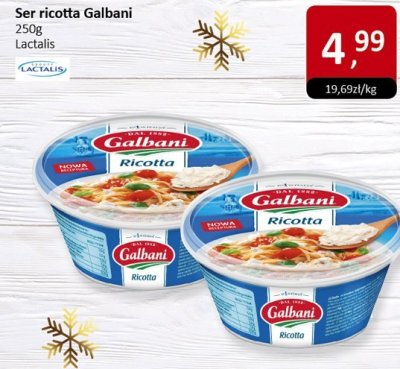Ser ricotta Galbani 250g Lactalis promocja w Market Point