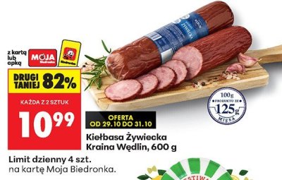 Kiełbasa Żywiecka 600 g promocja w Biedronka