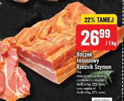 Boczek łososiowy Rzeźnik Szymon promocja w POLOmarket