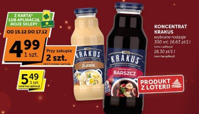 Koncentrat Krakus barszcz promocja w Groszek