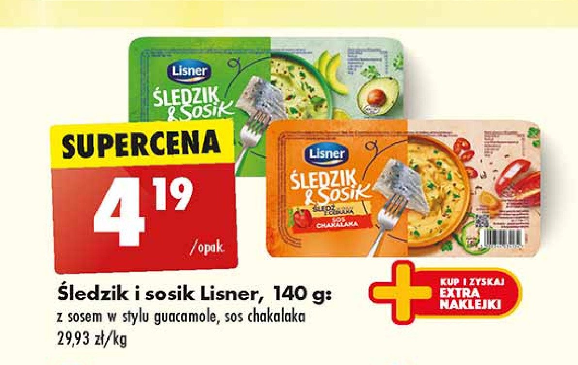 Śledzie w sosie chakalaka LISNER ŚLEDZIK & SOSIK promocja