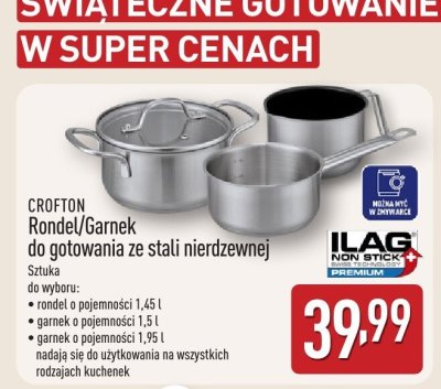 Rondel do gotowania ze stali nierdzewnej promocja w Aldi