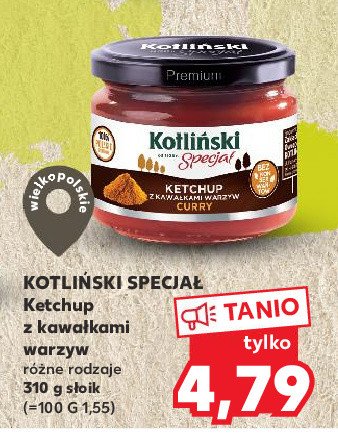 Ketchup z kawa艂kami warzyw curry Kotli艅ski specja艂 promocja