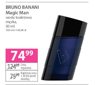 Woda toaletowa Bruno banani magic man promocja