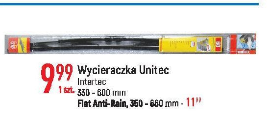 Wycieraczka samochodowa flat 350 mm Unitec promocja