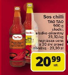 Sos chilli słodko-pikantny Tao tao promocja w Carrefour