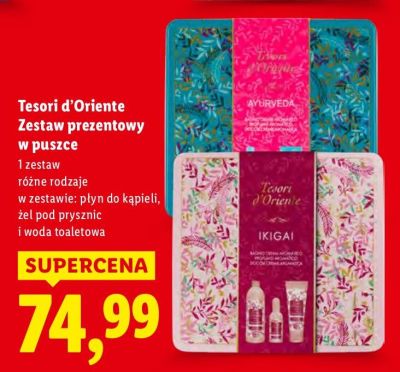 Zestaw prezentowy w puszce promocja w Lidl