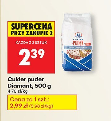 Cukier puder 500 g promocja w Biedronka