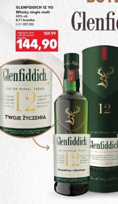 Whisky 12 YO Single Malt 0,7 l Glenfiddich promocja w Kaufland