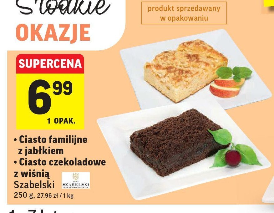 Ciasto familijne z jab艂kiem promocja