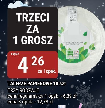 Talerze papierowe 10 szt trzy rodzaje promocja w bi1