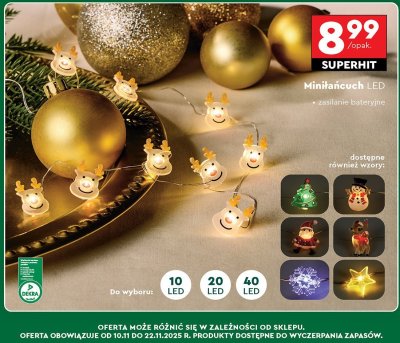 Miniłańcuch LED promocja w Biedronka