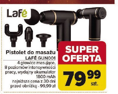 Pistolet do masażu gun001 Lafe promocja w Carrefour