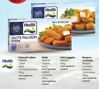 Paluszki rybne złote FROSTA promocja w Intermarche