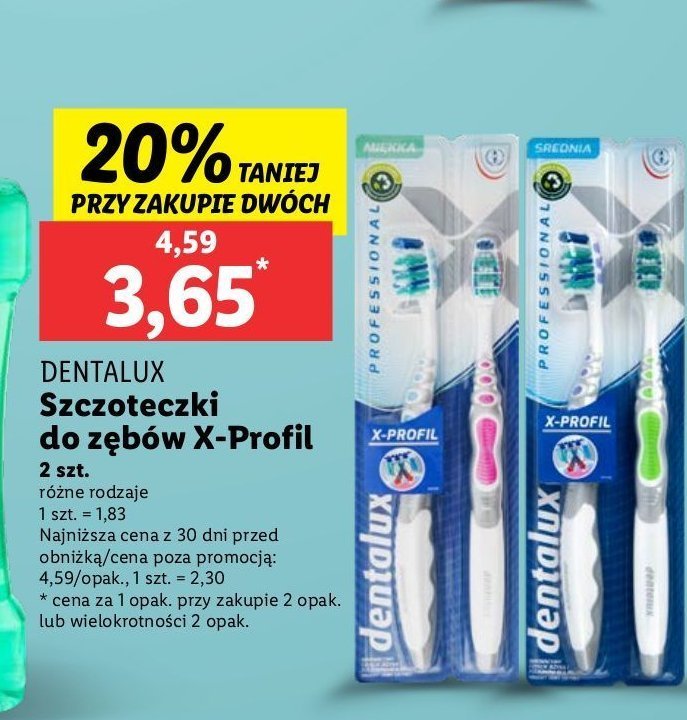 Szczoteczka do zębów professional medium Dentalux promocja