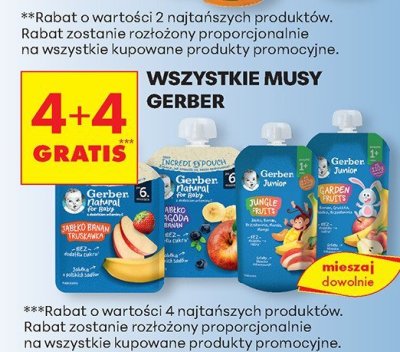 Wszystkie musy Gerber promocja w Biedronka