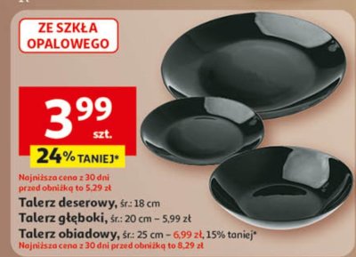 Talerz deserowy promocja w Auchan
