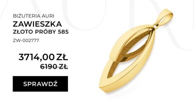 Zawieszka złoto próby 585 promocja w Briju