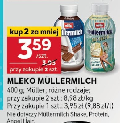 Mleko Müllermilch promocja w Stokrotka