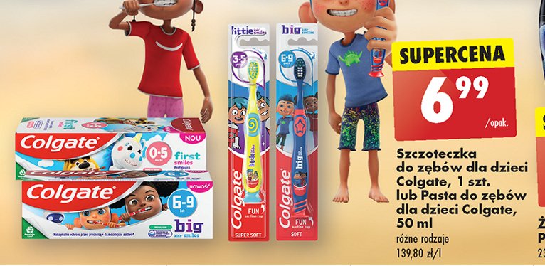 Szczoteczka do zębów 6-9 lat Colgate kids promocja