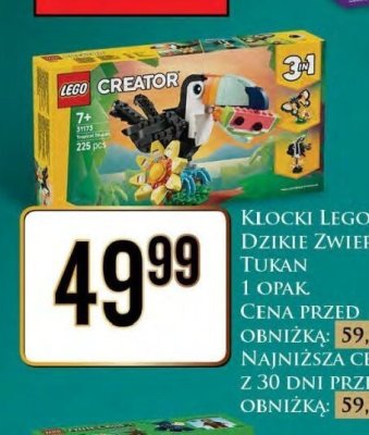 Klocki Creator Dzikie Zwierzęta Tukan promocja w Dino