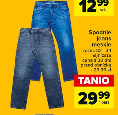 Spodnie męskie jeans rozm. 32-34 promocja