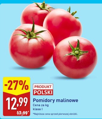 Pomidory malinowe promocja w Aldi