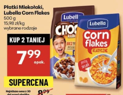 Płatki Mlekołaki, Lubella Corn Flakes wybrane rodzaje promocja w Delikatesy Centrum