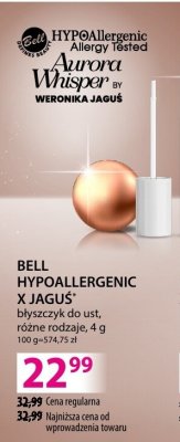 BELL HYPOALLERGENIC X JAGUS błyszczyk do ust różne rodzaje promocja w Hebe