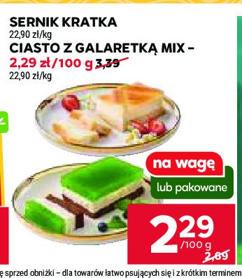 Ciasto z galaretką mix promocja