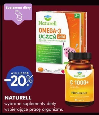 Wybrane suplementy diety Naturell wspierające pracę organizmu promocja w Super-Pharm