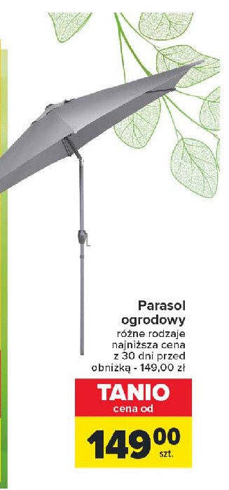Parasol ogrodowy promocja w Carrefour