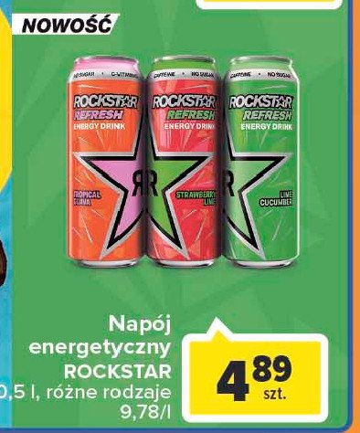 Napój energetyczne tropical burst Rockstar energy drink promocja