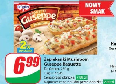 Zapiekanka z pieczarkami Dr. oetker guseppe promocja