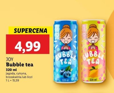 Napój bubble tea cytrynowy promocja