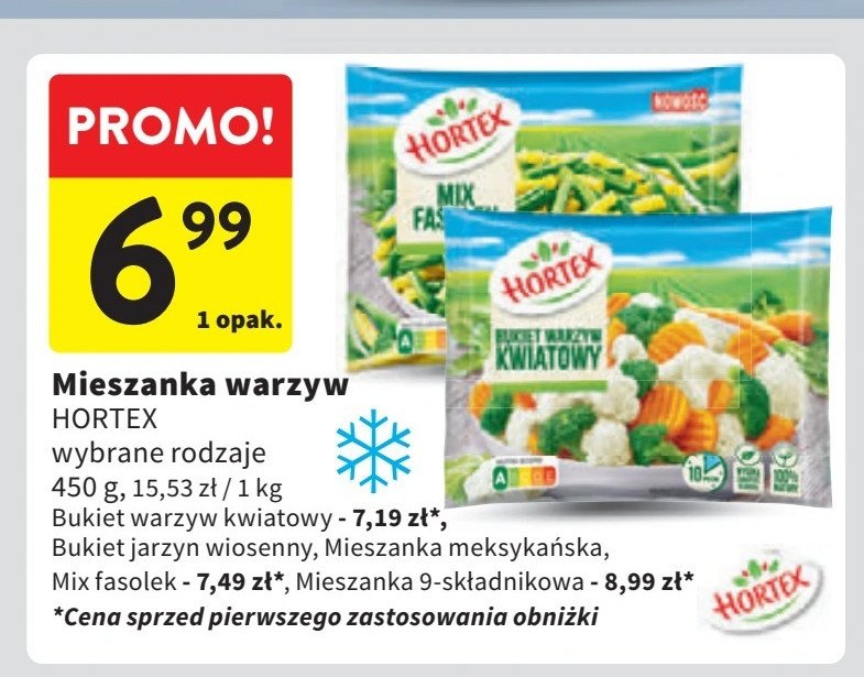 Mix fasolek Hortex promocja w Intermarche