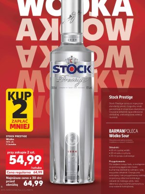 W贸dka Stock prestige cranberry promocja w Kaufland