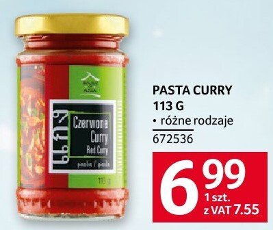 Pasta Curry 113 g różne rodzaje promocja w Selgros