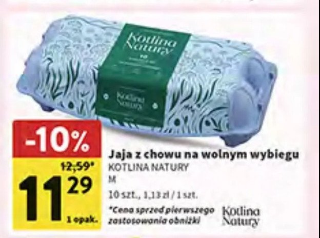 Jaja z wolnego wybiegu m Kotlina natury promocja